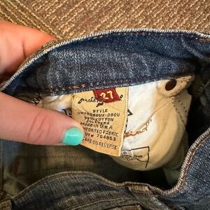 7 For All Mankind Blue Boot Cut Jeans